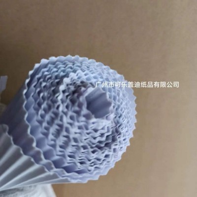 定制波浪面防震单层白色瓦楞纸隔纸玻璃包装缓冲轻便环保材料广州图2