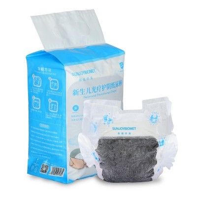 厂家直销新生儿照蓝光专用黑色蓝光纸尿裤 婴幼儿蓝光光疗纸尿裤图3