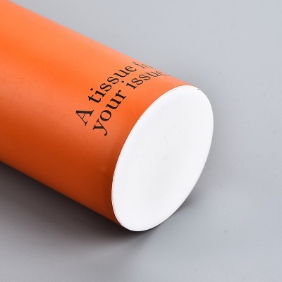 车载纸巾筒定制批发纯色纸巾筒原木浆餐饮4s店餐巾纸圆筒抽纸定做
