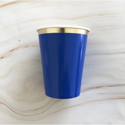 亚马逊一次性纸杯彩色加厚咖啡杯冷饮杯环保材料儿童家用杯子现货图4