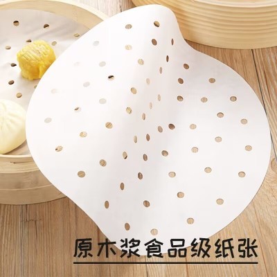 商用大号蒸笼垫纸食品级油纸一次性笼屉纸蒸包子不粘蒸屉纸蒸笼纸图3