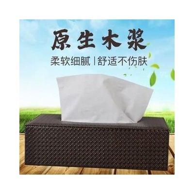 四层加厚 高档酒店宾馆专用抽纸巾白包KTV民宿客房商务面巾纸整箱图2