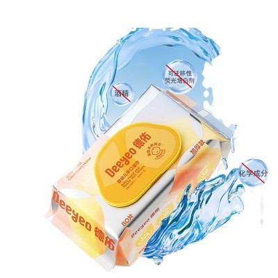 德佑湿巾 婴幼儿儿童手口湿巾 80抽湿纸巾五包装 婴儿湿巾批发图5