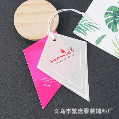 女装服装吊牌定 做 制作logo卡片标签印刷 男装童装内衣 衣服吊牌图5