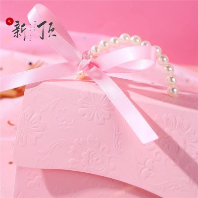 新款手提珍珠包包款结婚糖果盒婚礼伴手回礼喜糖盒喜糖袋空盒批发图4