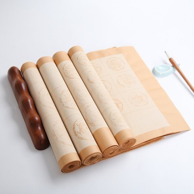 粉彩瓦当方格四尺对开宣纸书法作品纸20格28格40格56格毛笔书法纸图3