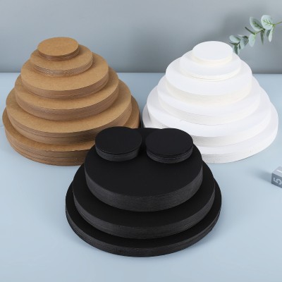 圆形牛皮纸黑白卡纸绘画美术素描硬厚卡纸25cm29/30/33/36/38现货图5