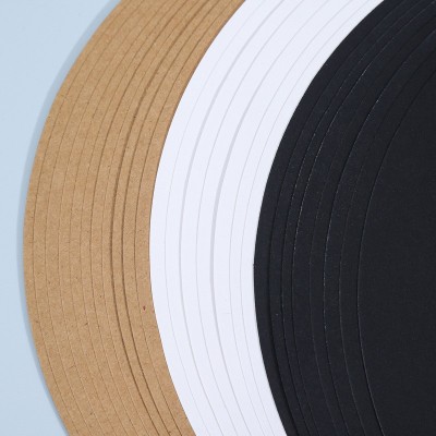 圆形牛皮纸黑白卡纸绘画美术素描硬厚卡纸25cm29/30/33/36/38现货