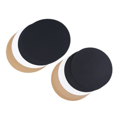 圆形牛皮纸黑白卡纸绘画美术素描硬厚卡纸25cm29/30/33/36/38现货图4