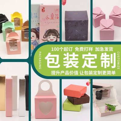 正方形七彩镭射糖果小纸盒香薰包装盲盒空盒圣诞节装饰包装 盒定制  10+条评价图5