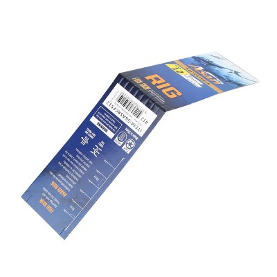 包装纸卡定 制彩色飞机孔对折吸塑背卡异形页眉彩卡印刷小批量图2