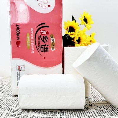 新疆厂家批发卷纸实惠装卫生纸酒店卷纸家用大卷纸巾厕所用纸