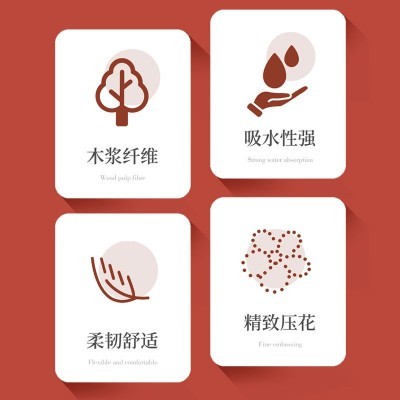 【新客专享】300张原生木浆抽纸加厚加长面巾纸家用擦手纸餐巾纸