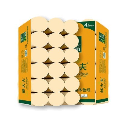 外贸卷纸卫生纸5斤大量批家用4层加厚本色纸巾厕所擦手纸无芯卷纸图5