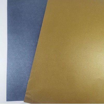 广州特种纸厂家直供 120g米金/碳黑珠光纸无纹路鞋盒首饰盒包装纸