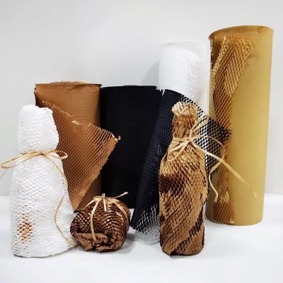 厂家批发蜂巢蜂窝网格牛皮纸包装纸快递物流缓冲平张包装蜂窝纸图3