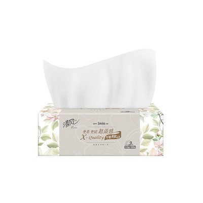 清风超质感抽纸3层110抽每提3包面巾纸餐巾纸纸巾抽纸学 生宿舍用图2