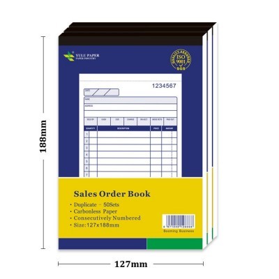 全英文收据RECEIPT 2联50份Sales Order Book国外销售单图5