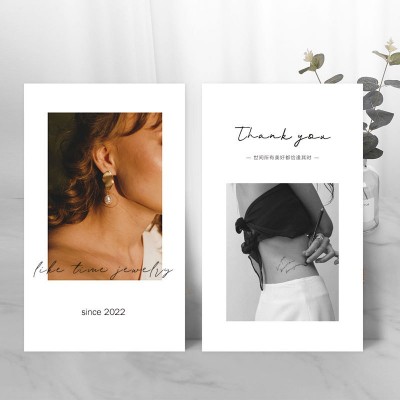 中英文售后定制卡片刮刮卡明信片感谢卡包裹卡定做引流吸粉 卡制作图5