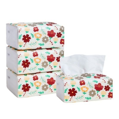 纸杰维品 原生木浆压花加厚四层抽纸家用面巾纸10包/提装 工厂发图5