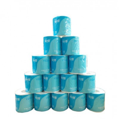 家必备可湿水卷纸27卷整箱卷筒式面巾纸湿水可用家用家庭实惠装纸图2