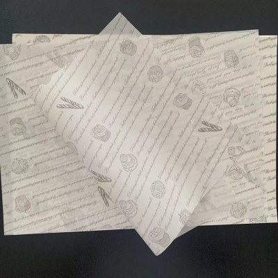 一次性托盘纸餐盘垫纸汉堡纸面包吸油纸三明治包装纸烘培餐盘垫纸图2