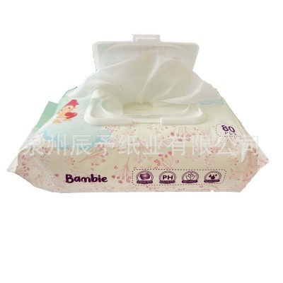 baby wipe婴儿手口湿巾80抽加厚加大儿童宝宝湿纸巾内外贸加工厂图3