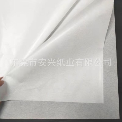 现货28克单光双光白牛皮纸加厚雪梨纸衣服鞋子包装纸无尘隔层纸图2