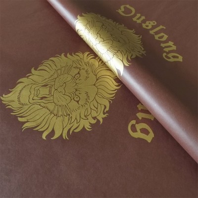 厂家直供高级印刷金色logo防潮雪梨纸拷贝纸鞋帽衣服红酒瓶包装纸图4