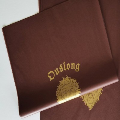 厂家直供高级印刷金色logo防潮雪梨纸拷贝纸鞋帽衣服红酒瓶包装纸图3
