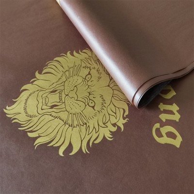 厂家直供高级印刷金色logo防潮雪梨纸拷贝纸鞋帽衣服红酒瓶包装纸图5