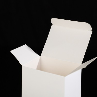 白卡方形小纸盒批发产品包装盒白色彩印礼品盒化妆品收纳包装盒图4