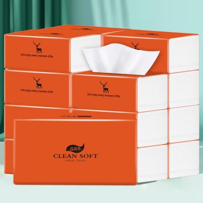 抽纸5包实惠家用纸巾加厚卫生纸擦手纸抽取式面巾纸代发厕纸批发图6