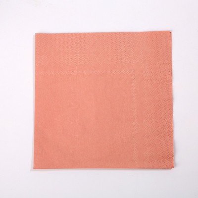 纯色餐巾纸巾批发染色酒红粉色亚马逊鸡尾酒节日派对彩色烫金纸巾图3