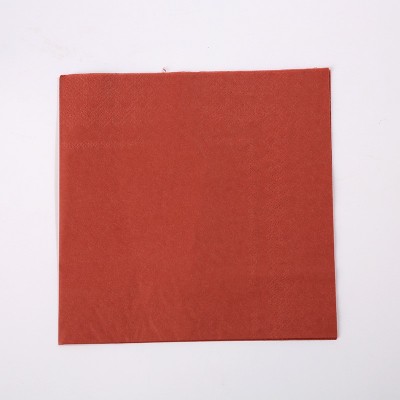 纯色餐巾纸巾批发染色酒红粉色亚马逊鸡尾酒节日派对彩色烫金纸巾图5