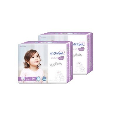 柔爱铂金装宝宝冬季拉拉裤透气超薄尿不湿整箱三码可选一件代发图3