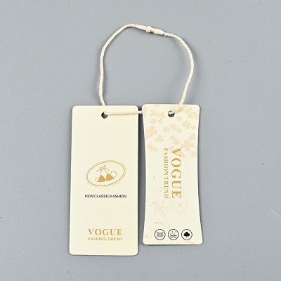 价格商标挂绳吊卡牛皮纸吊牌定制童装纸卡挂牌设计印刷LOGO定做