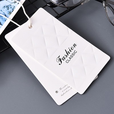 纹理纸服装吊牌设计简约文艺女装挂牌标签衣服店吊卡牌子挂牌图2