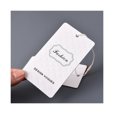 纹理纸服装吊牌设计简约文艺女装挂牌标签衣服店吊卡牌子挂牌图3