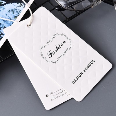 纹理纸服装吊牌设计简约文艺女装挂牌标签衣服店吊卡牌子挂牌图5