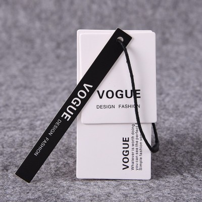 服装吊牌女装吊牌定做童装卷装吊卡制作男装标签订制衣服商标设计图3