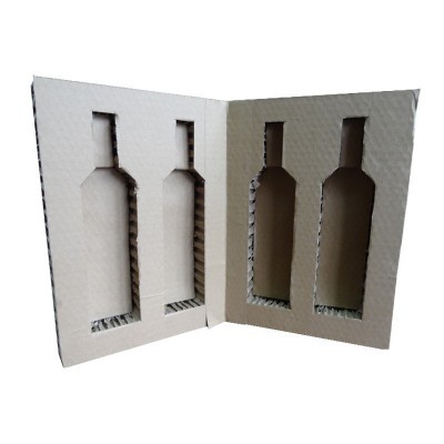 加厚酒瓶卡槽蜂窝纸包装东莞源头厂家供应 防碰撞易运输纸箱包装图2