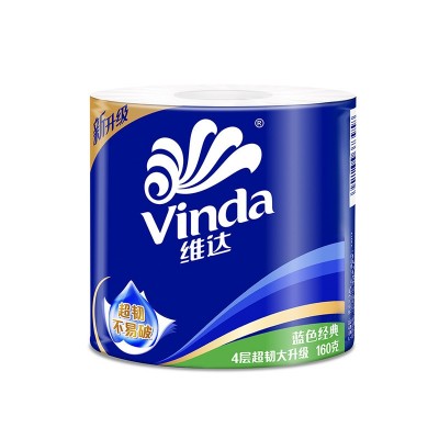 V4080 160克4层蓝色经典有芯卫卷(1×10×6)装/袋