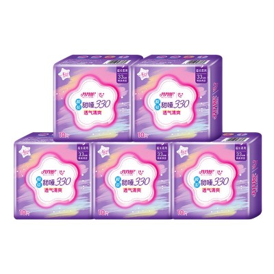 月月舒夜用卫生巾330mm绵柔瞬吸整箱装姨妈巾集采批发正品 国货图4