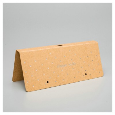 定 制400G牛皮纸彩卡印刷 卡通饰品吊牌设计 烫银纸卡彩卡设计图5