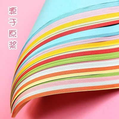 现货批发15厘米正方形手工折纸专用彩色剪纸幼儿园彩色千 纸鹤彩纸图2