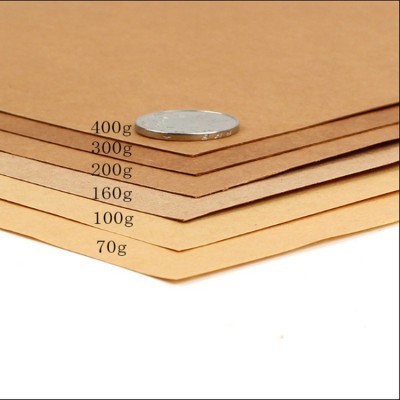 纯木浆80克A4打印牛皮纸 多规格手工折纸 绘画纸 档案封面纸图2