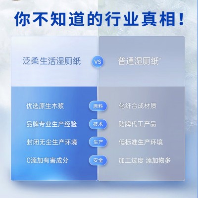 可降解湿厕纸64抽袋装便携小包宝宝擦屁屁家用湿巾纸私处卫生清洁图6