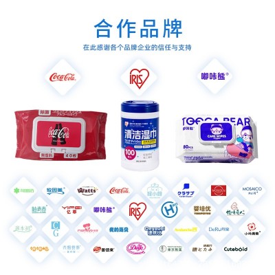 宠物湿巾80抽猫咪狗狗专用工厂定制免洗除臭清洁湿纸巾擦泪痕清理