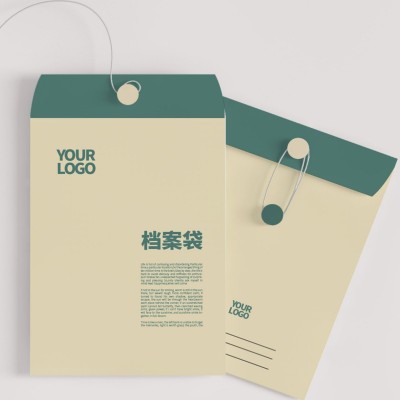 档案袋文件袋定 制印刷logo白牛皮袋办公投标彩色资料袋A4文件袋图3